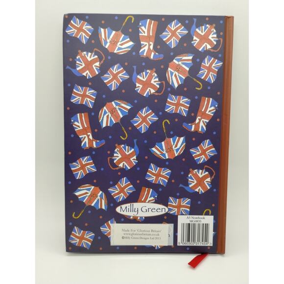Milly Green British London Flag 8.5" x 6" Lined Notebook Journal - Union Jack - Picture 5 of 5